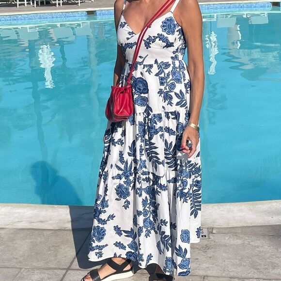 Italian Dresses & Skirts - Floral Blue and White Women's dress